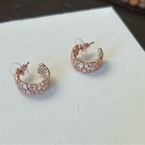 Bomb Party Rose Gold Hoop Earrings